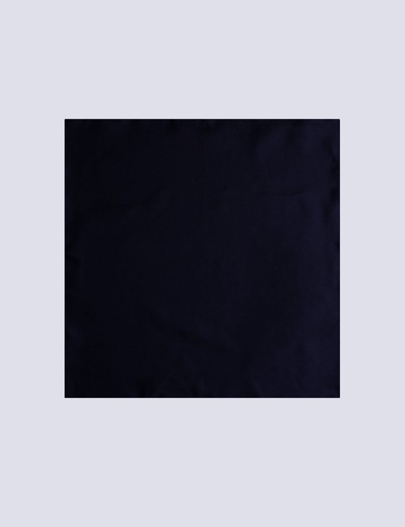 Men S Deep Navy Pocket Square Silk Hawes Curtis