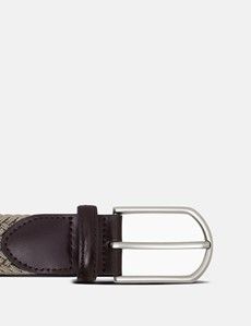 Taupe Plaited Stretch Belt-preview1