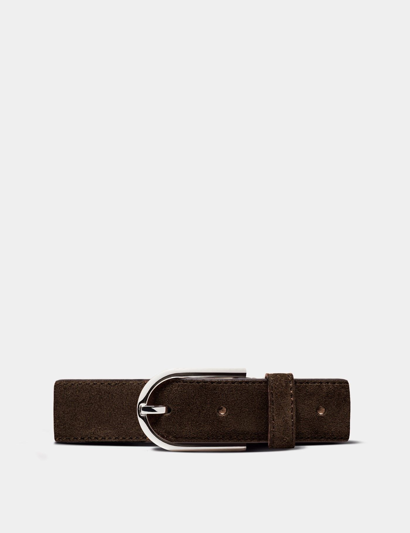 Chocolate Brown Suede Belt main image 1