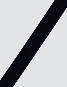 Men's Navy Suede Leather Belt-preview2