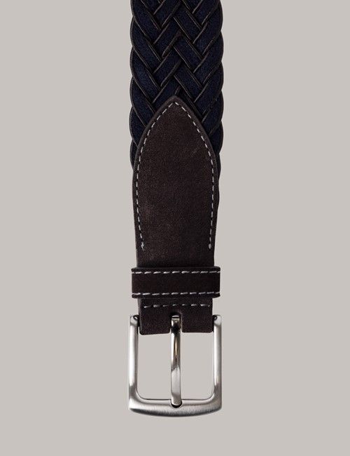 Navy & Brown Plaited Belt-preview