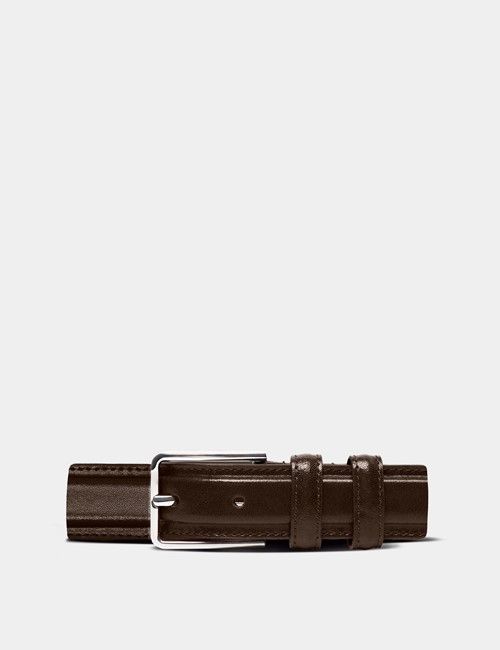 Chocolate Brown Formal Belt
