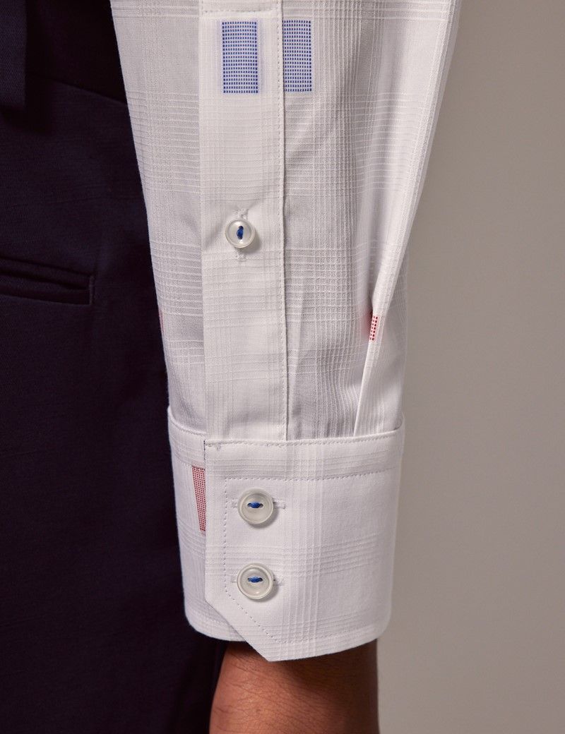 red check shirt with white t shirt