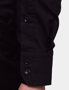 Slim Fit Black Curtis Shirt