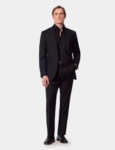 Slim Fit Black Curtis Shirt