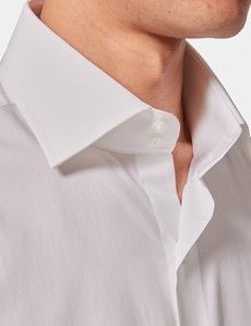 Slim Fit White Curtis Shirt
