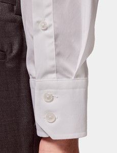 Slim Fit White Curtis Shirt
