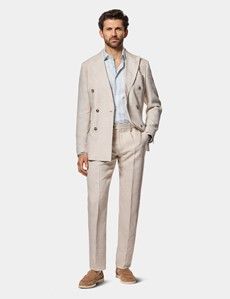 Slim Fit White & Light Blue Jacquard Stripe Curtis Shirt