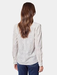 White Broderie Anglaise Boutique Shirt
