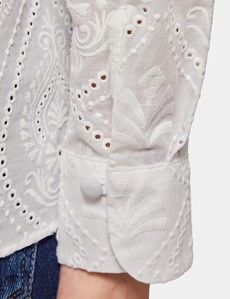 White Broderie Anglaise Boutique Shirt