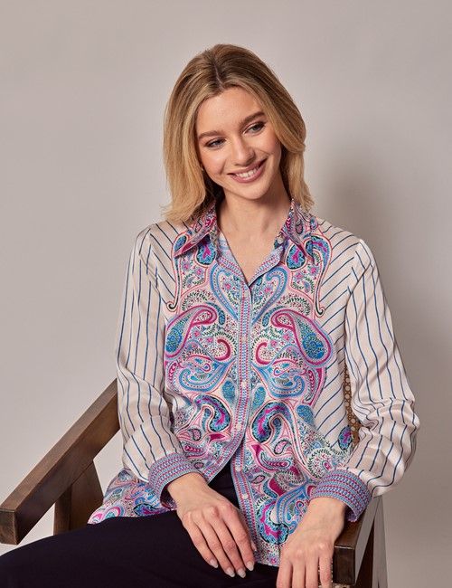 Women's Paisley Shirts & Blouses | Hawes & Curtis | UK