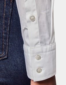 White Broderie Panel Boutique Shirt