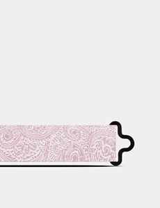 Light Pink Jacquard Paisley Silk Bow Tie - Ready Tied