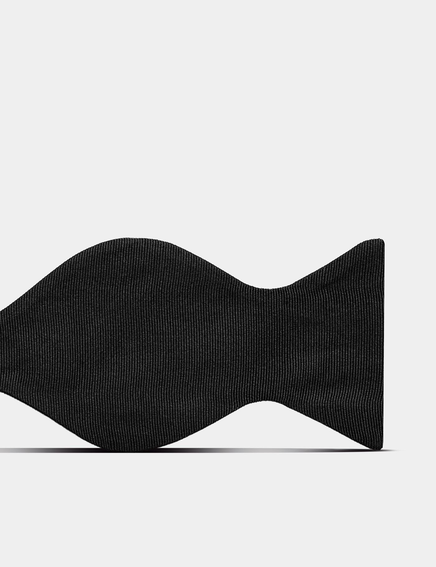 Black Grosgrain 1913 Bow Tie - Self Tie-preview