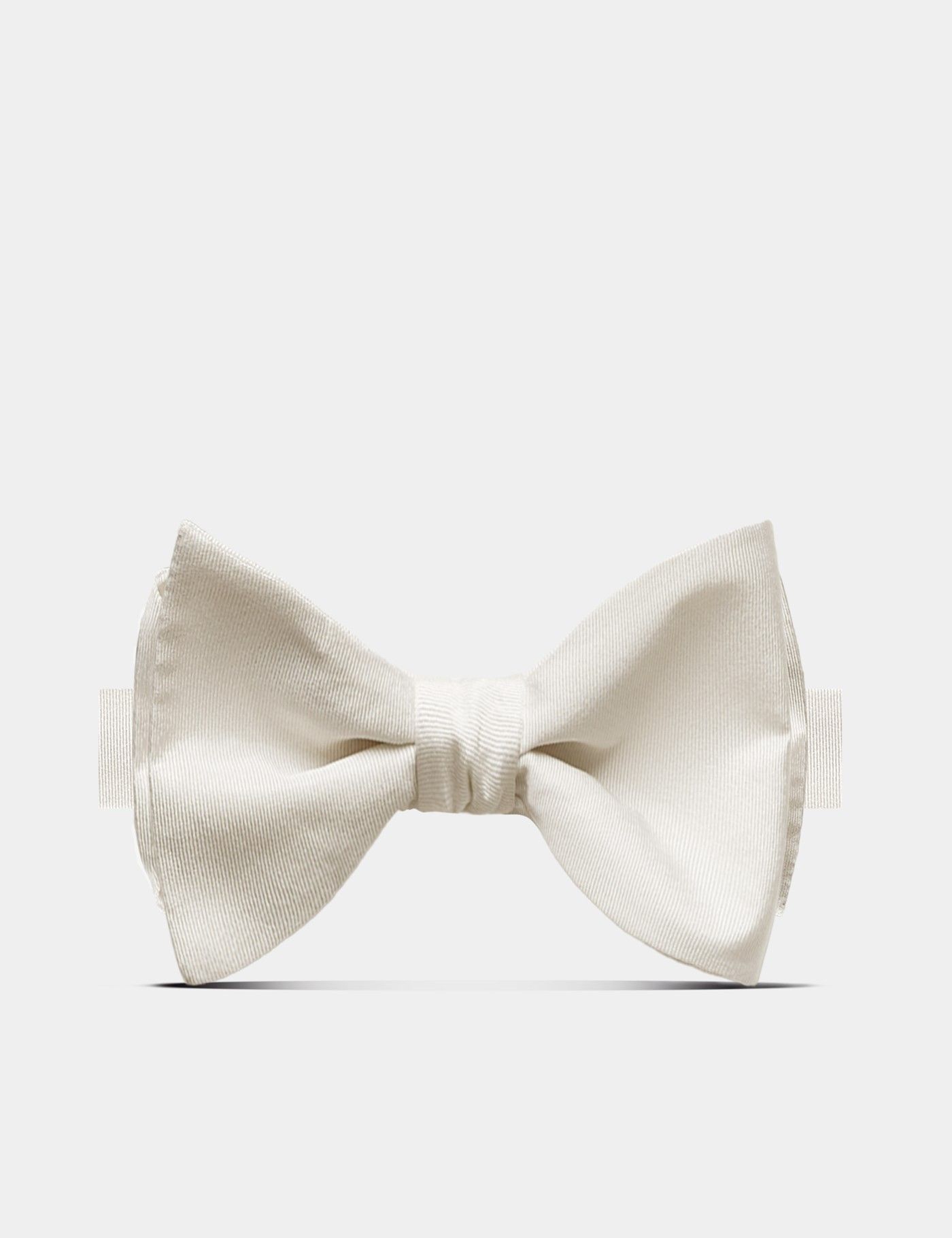 Ivory Grosgrain 1913 Bow Tie - Self Tie
