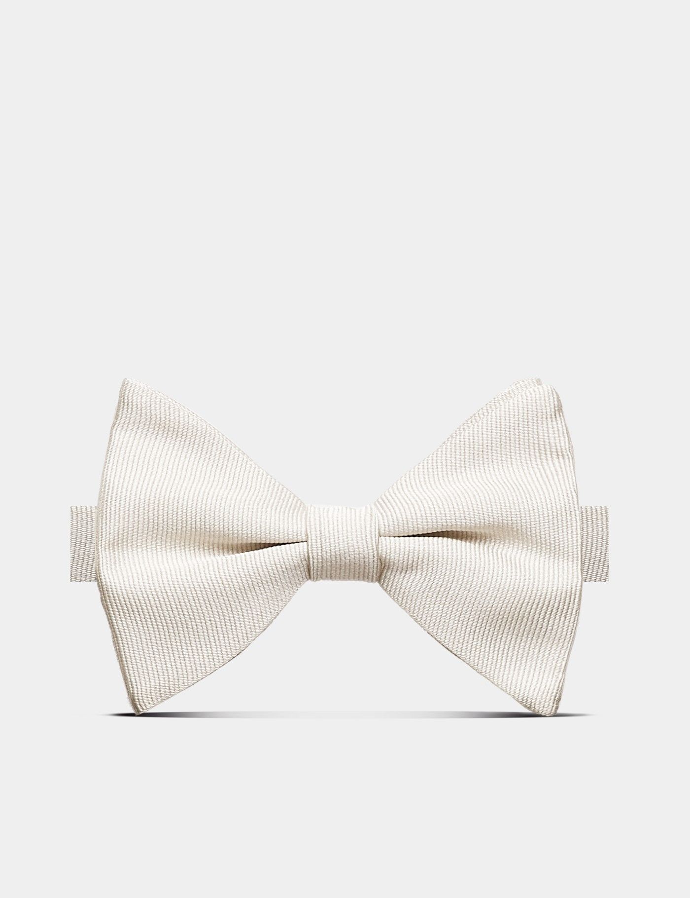 Ivory Grosgrain 1913 Bow Tie - Ready Tied