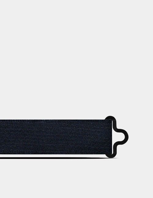Navy Repp Silk Bow Tie – Ready Tied-preview