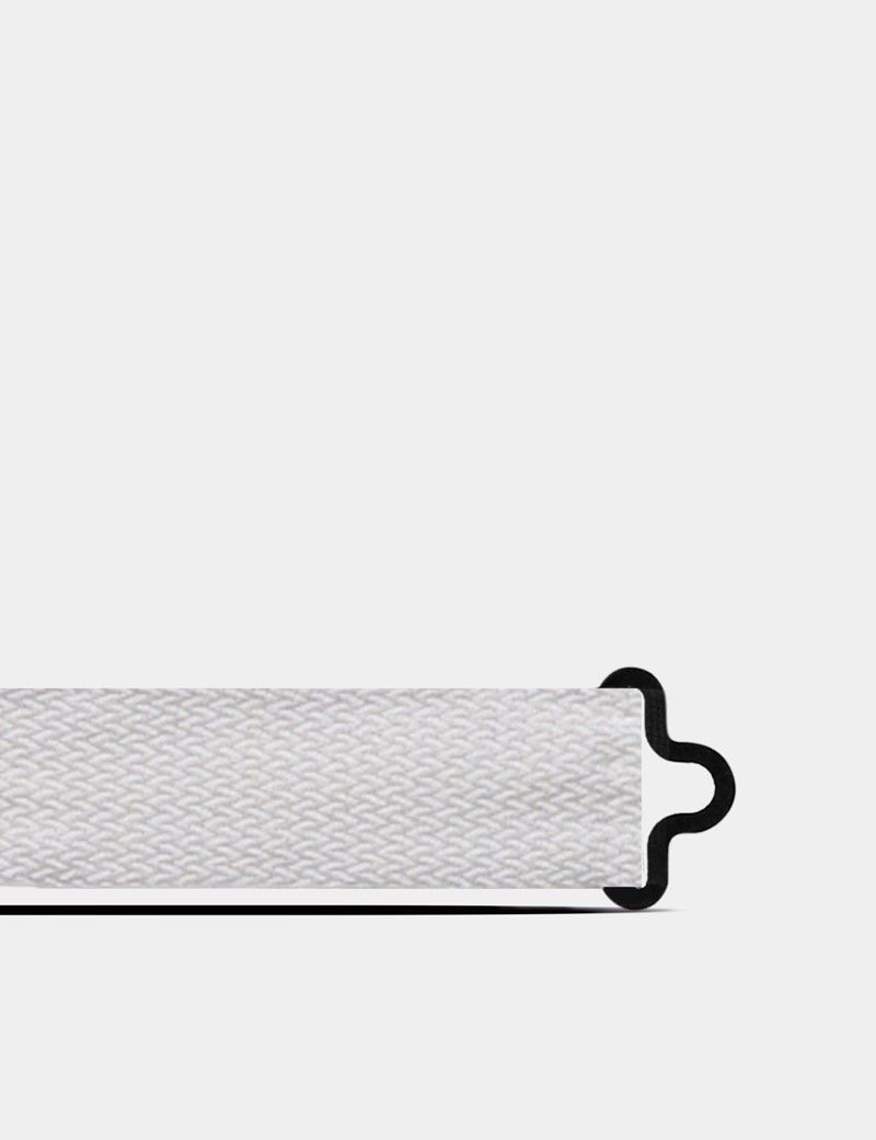 Off White Spun Silk Large Bow Tie – Ready Tied-preview