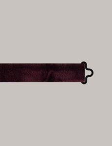 Wine Velvet Bow Tie – Ready Tied-preview1