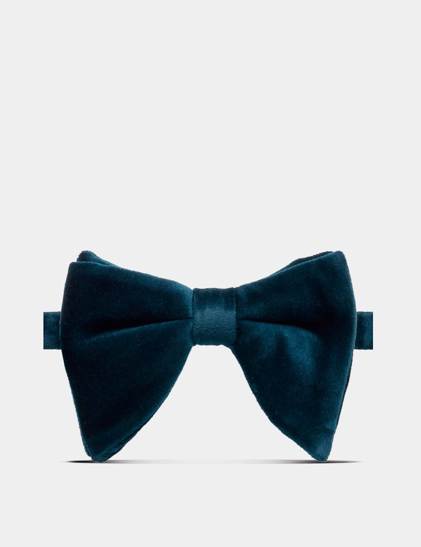 Dark Teal Large Bow Tie – Ready Tied
