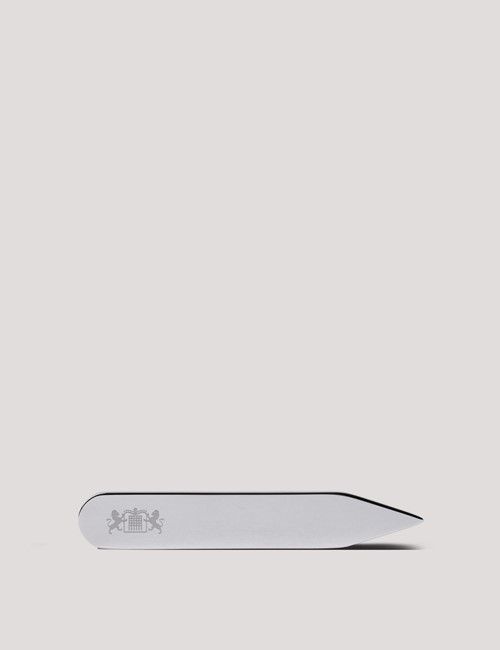 Silver Collar Stiffeners  - Crest Detail