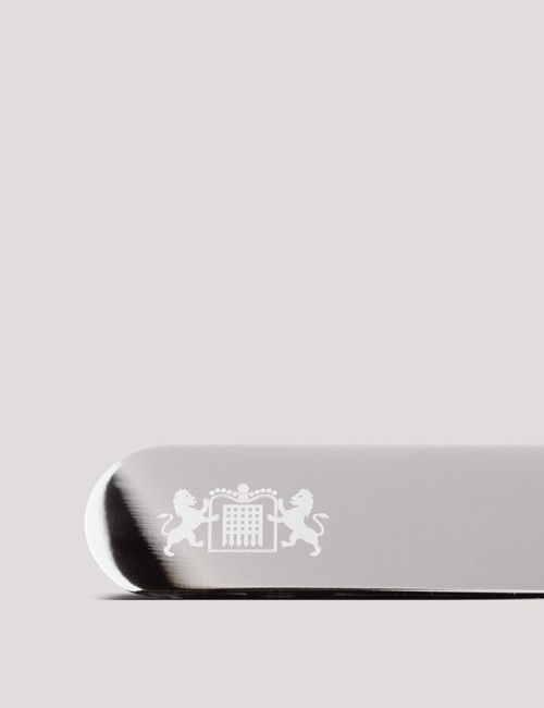 Silver Collar Stiffeners  - Crest Detail-preview