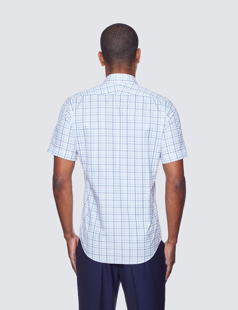 Tailored Fit Short Sleeve Shirt - Umbrellas
