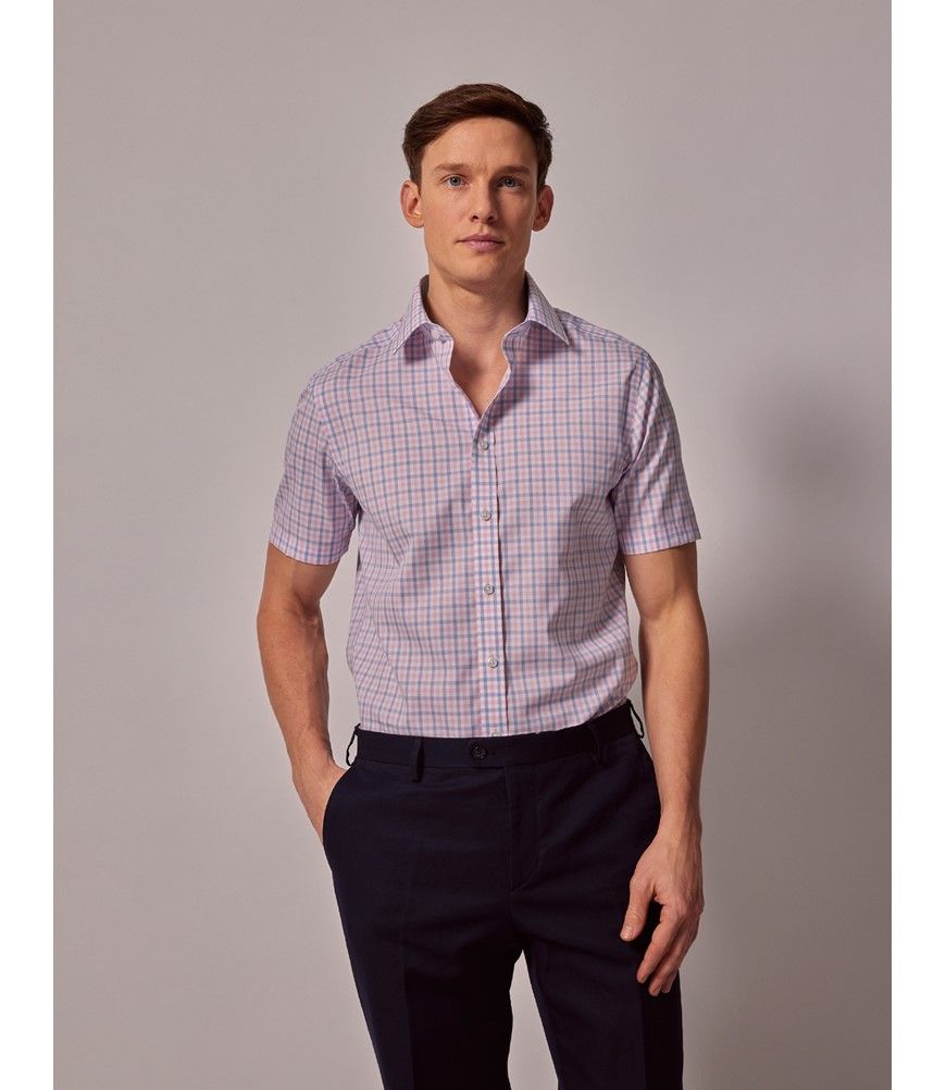 シャツ No.1248 S check over half SHIRT (3color) No.1248 S チェック オーバー ハーフ シャツ (3color) - HOLY IN