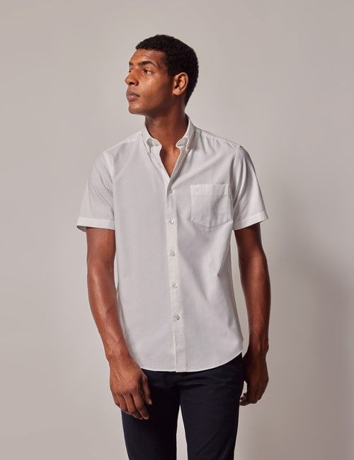 White Oxford Shirt - Short Sleeve