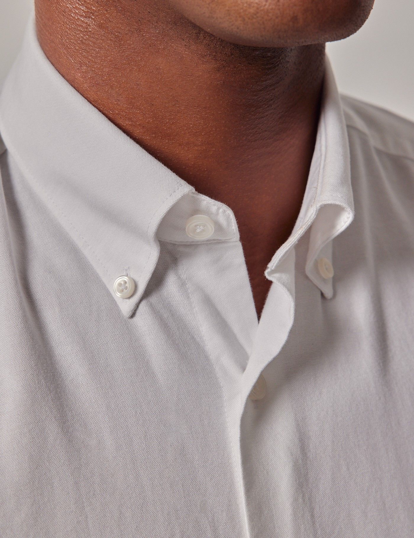 Regular Fit White Oxford Shirt - Short Sleeve-preview