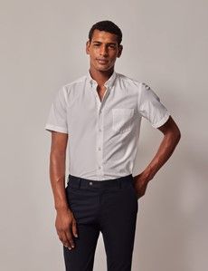 White Oxford Shirt - Short Sleeve-preview4