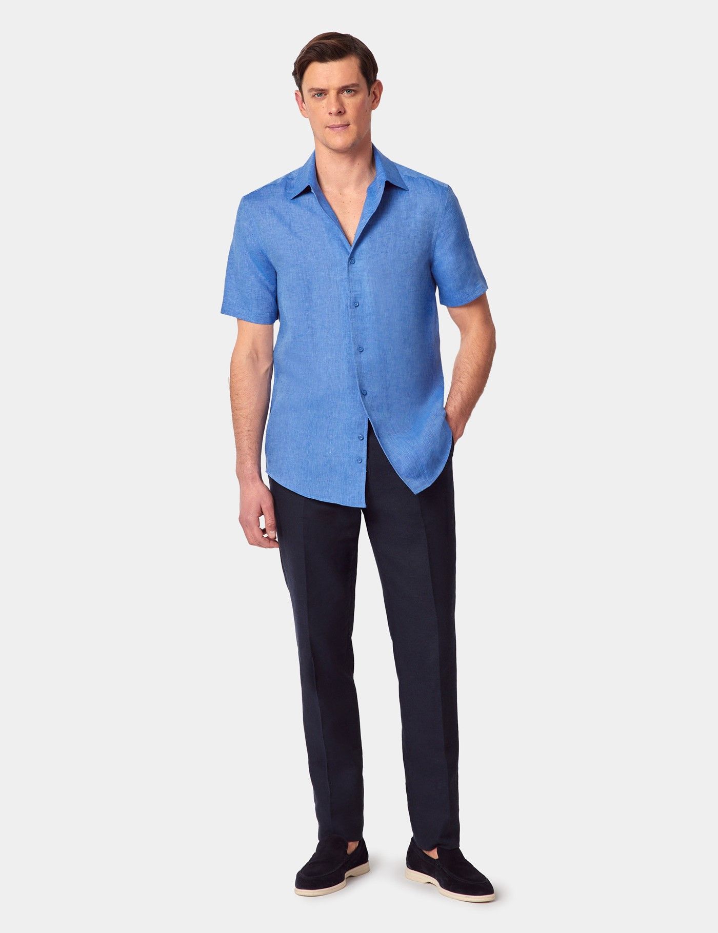 white christmas dresses Men's Casual Short Sleeve Dress Shirt main image 1
