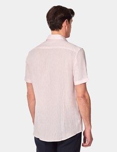 Slim Fit Pink Shirt - Short Sleeve-preview5