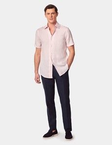 Slim Fit Pink Shirt - Short Sleeve-preview6