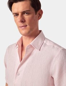 Slim Fit Pink Shirt - Short Sleeve-preview3