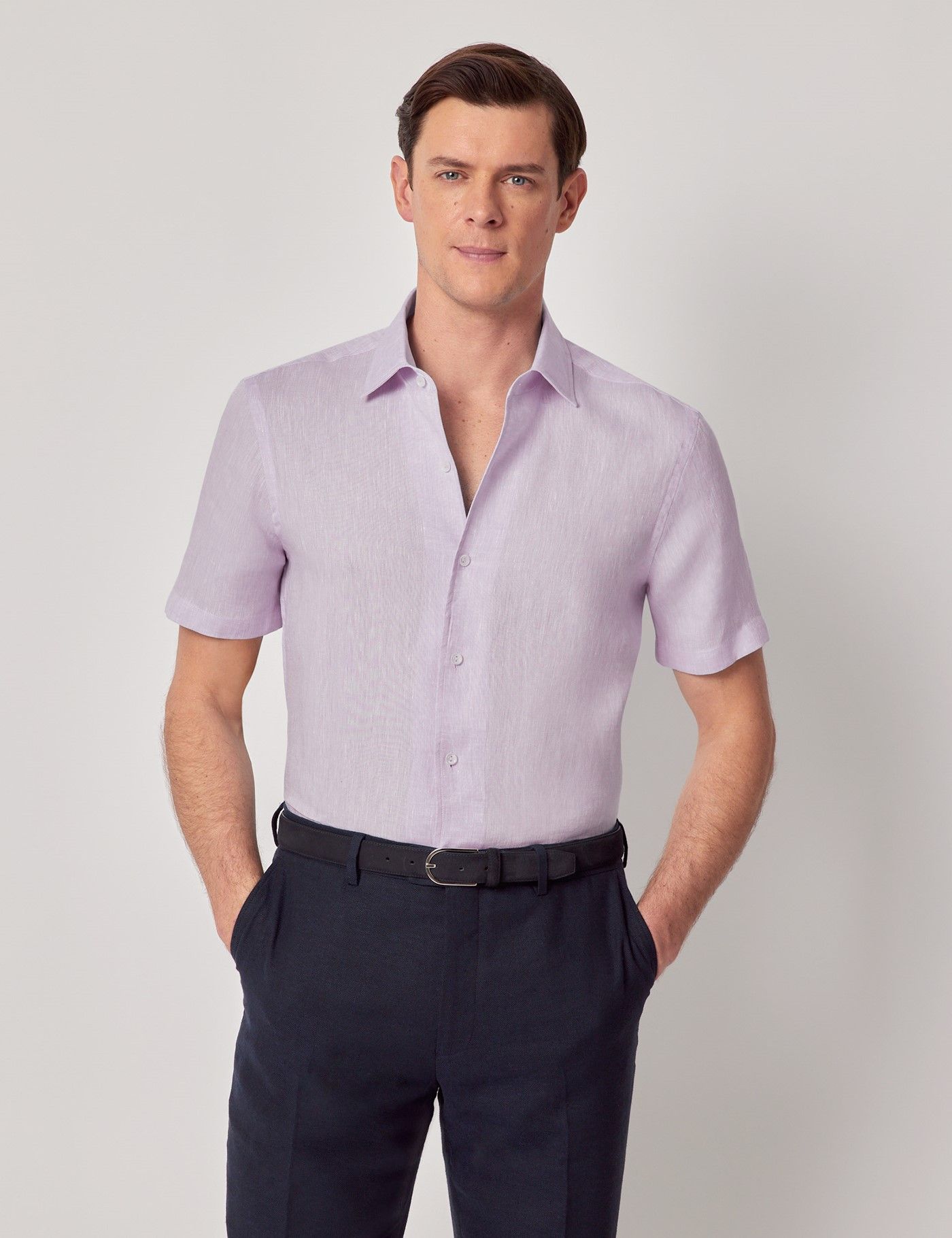 ヴァンハウセン メンズ シャツ トップス Poplin Solid Short-Sleeve Dress Shirt ヴァンハウセン メンズ シャツ トップス Men\u0027s Classic-Fit Point