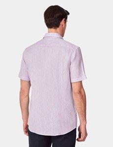Slim Fit Dusty Lilac Shirt - Short Sleeve-preview3