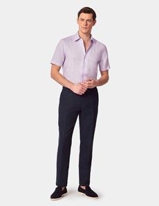 Slim Fit Dusty Lilac Shirt - Short Sleeve-preview4