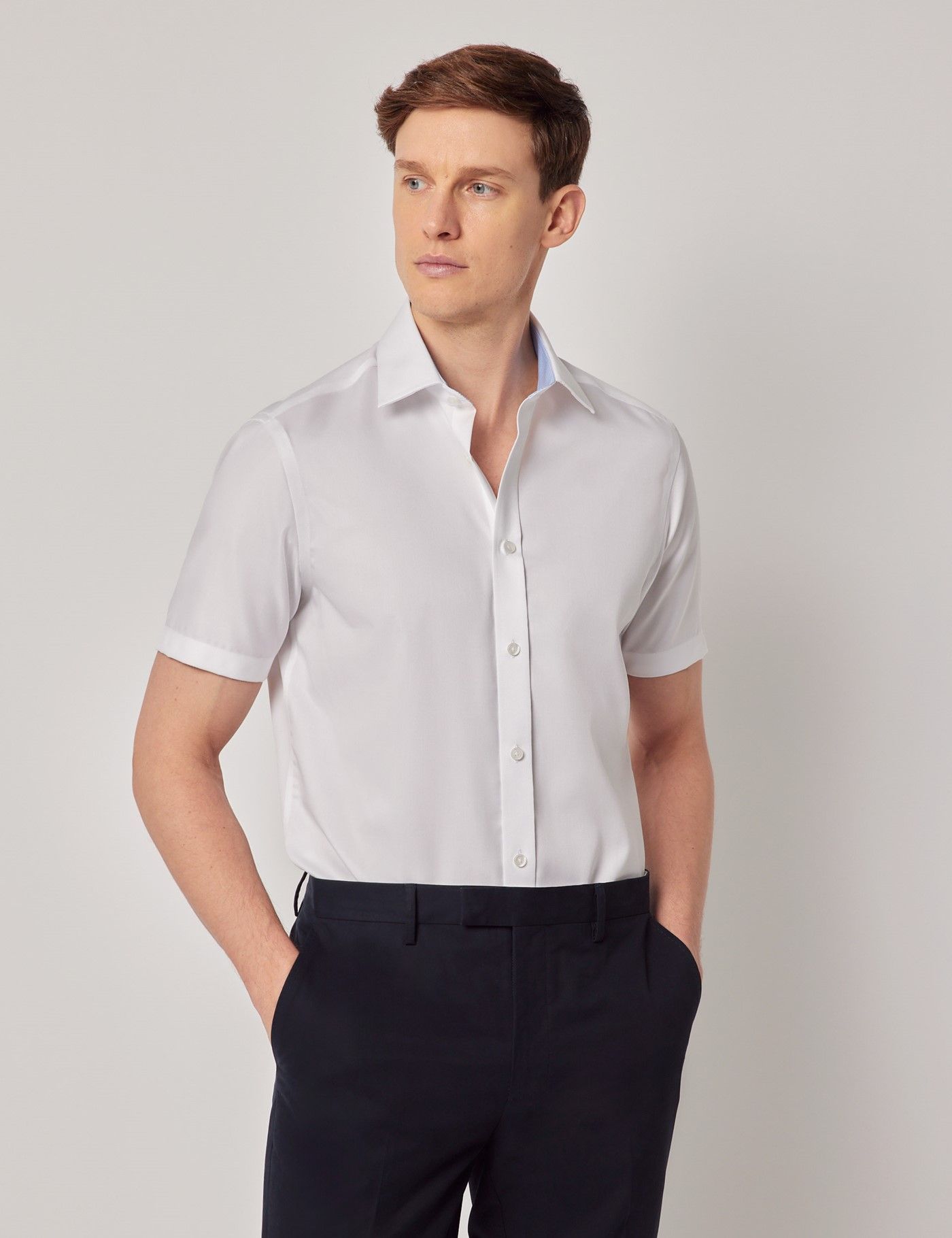 Structure short sleeve shirt - Twill