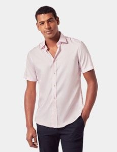 Slim Fit Pink Shirt - Short Sleeve