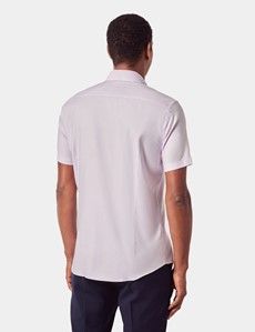 Slim Fit Lilac Shirt - Short Sleeve