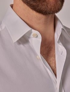 Slim Fit White Shirt - Short Sleeve