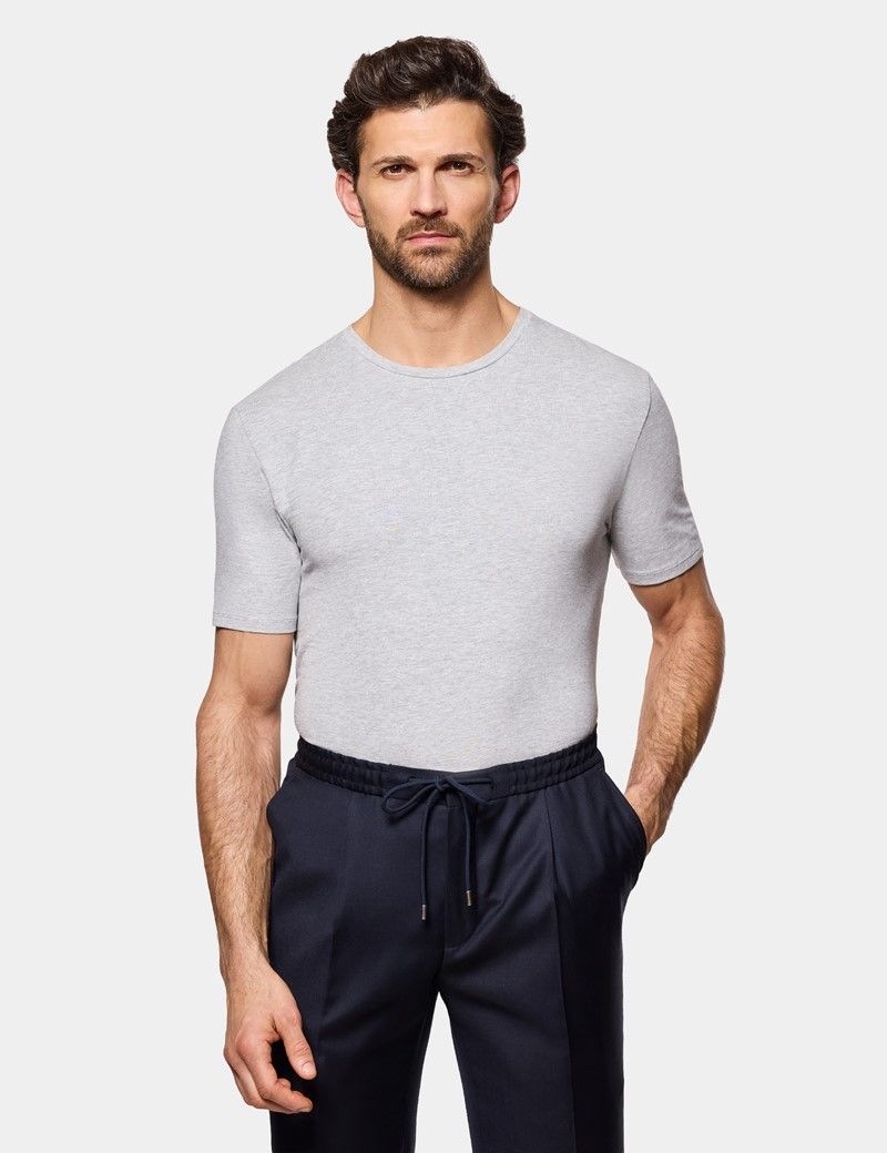 Regular Fit 3-Pack Light Grey T-Shirts