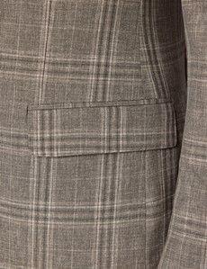 Dark Green Check Wool Blazer - 1913 Collection-preview3