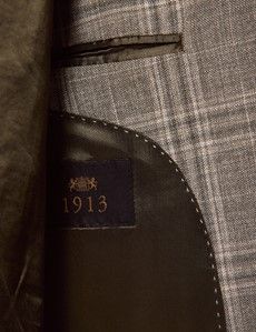 Dark Green Check Wool Blazer - 1913 Collection-preview4