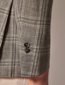 Dark Green Check Wool Blazer - 1913 Collection-preview7