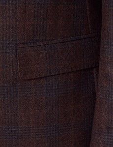 Rust Check Italian Wool Blazer - 1913 Collection-preview3