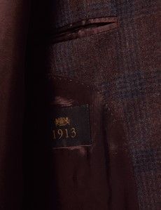 Rust Check Italian Wool Blazer - 1913 Collection-preview4