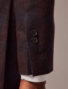 Rust Check Italian Wool Blazer - 1913 Collection-preview7
