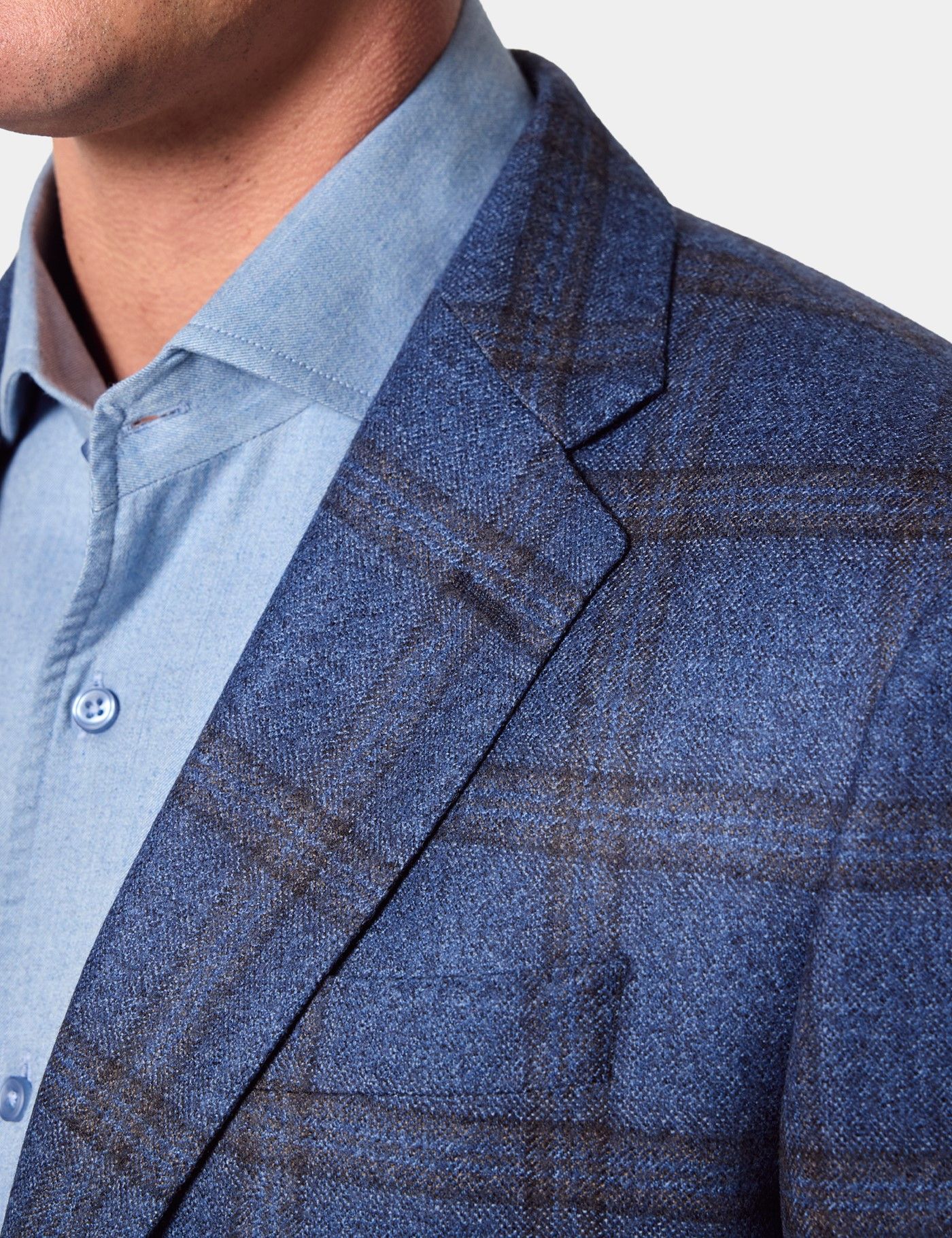 Blue & Brown Windowpane Check 1913 Blazer-preview